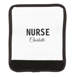 I am nurse medical expert add your name text simpl luggage handle wrap