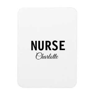 I am nurse medical expert add your name text simpl magnet