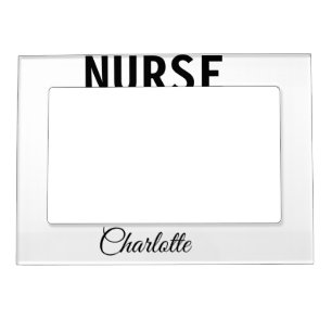 I am nurse medical expert add your name text simpl magnetic frame