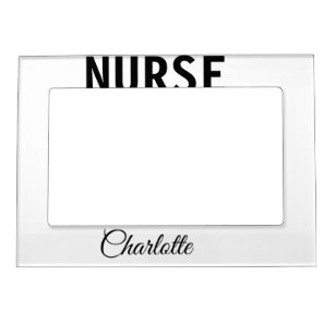 I am nurse medical expert add your name text simpl magnetic frame