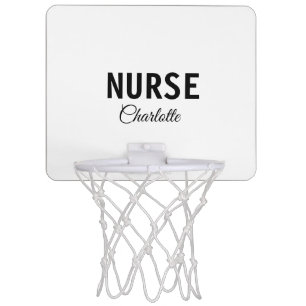 I am nurse medical expert add your name text simpl mini basketball hoop