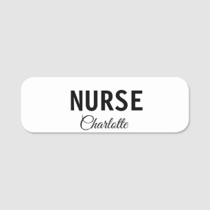I am nurse medical expert add your name text simpl name tag