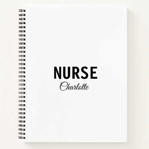I am nurse medical expert add your name text simpl notebook