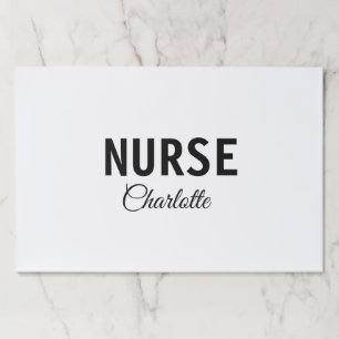 I am nurse medical expert add your name text simpl paper pad