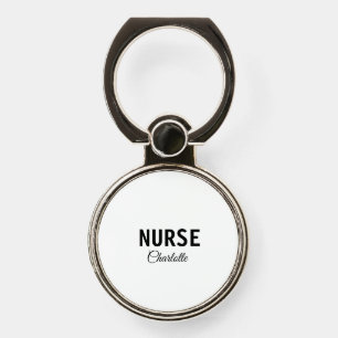 I am nurse medical expert add your name text simpl phone ring stand
