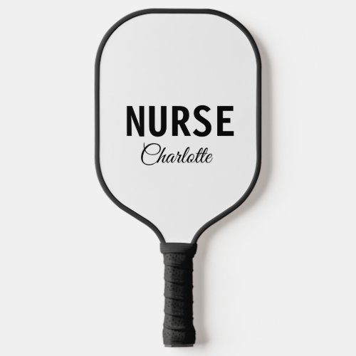 I am nurse medical expert add your name text simpl pickleball paddle