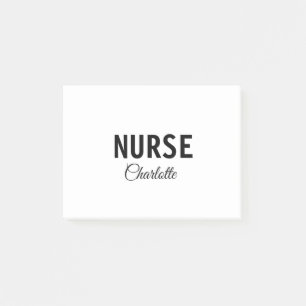 I am nurse medical expert add your name text simpl post-it notes