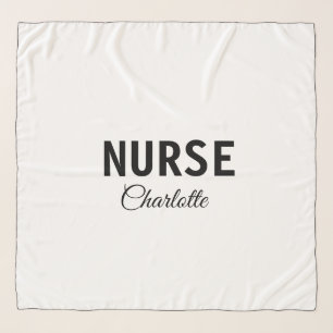 I am nurse medical expert add your name text simpl scarf