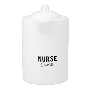I am nurse medical expert add your name text simpl teapot
