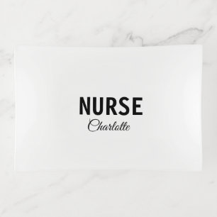 I am nurse medical expert add your name text simpl trinket tray