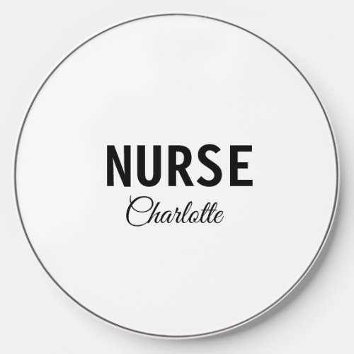 I am nurse medical expert add your name text simpl wireless charger 