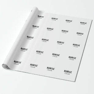 I am nurse medical expert add your name text simpl wrapping paper