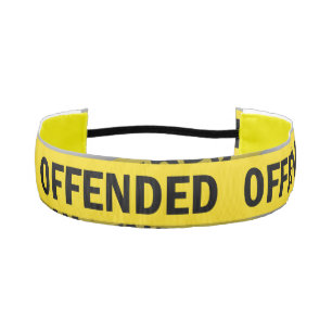 I am offended police tape do not cross athletic headband