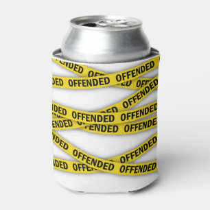 I am offended police tape do not cross can cooler