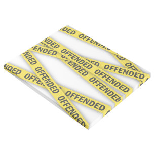 I am offended police tape do not cross gallery wrap