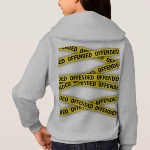 I am offended police tape do not cross hoodie