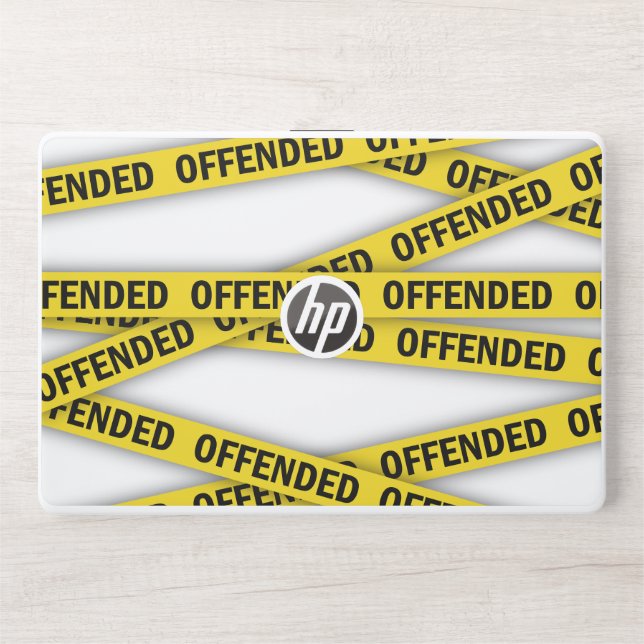 I am offended police tape do not cross HP laptop skin (Front)