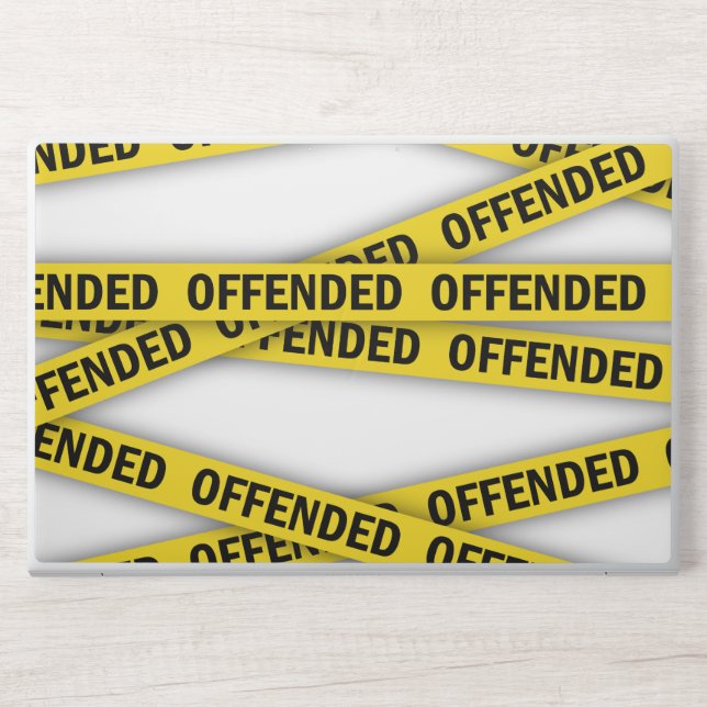 I am offended police tape do not cross HP laptop skin (Front)