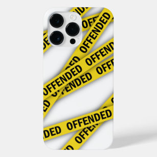 I am offended police tape do not cross iPhone 14 pro max case