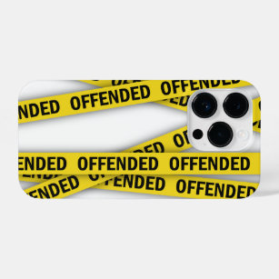 I am offended police tape do not cross iPhone 14 pro case