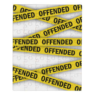 I am offended police tape do not cross jigsaw puzzle
