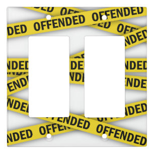 I am offended police tape do not cross light switch cover