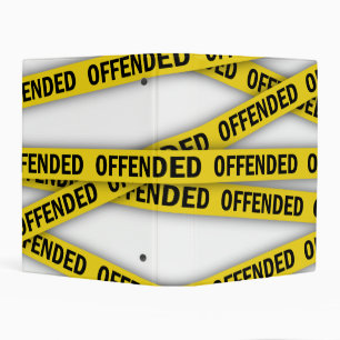 I am offended police tape do not cross mini binder