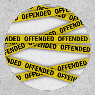 I am offended police tape do not cross patch