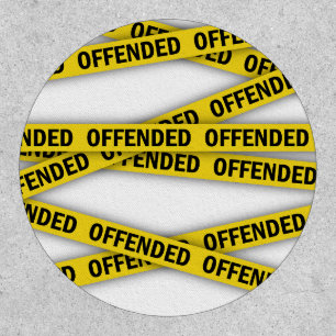 I am offended police tape do not cross patch