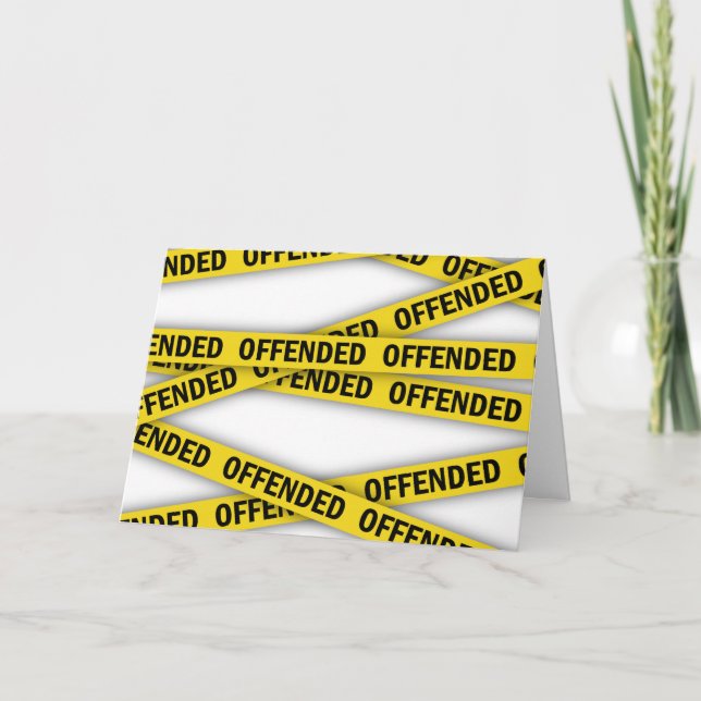 I am offended police tape do not cross program (Front)