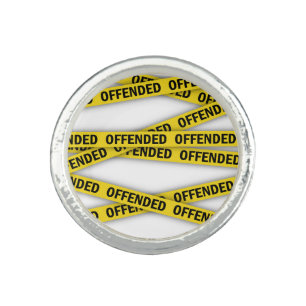 I am offended police tape do not cross ring
