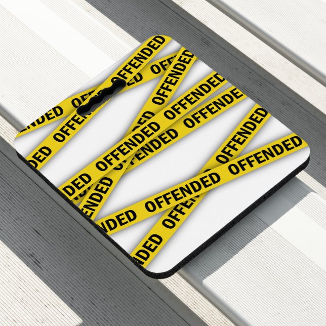 I am offended police tape do not cross seat cushion (In Situ)