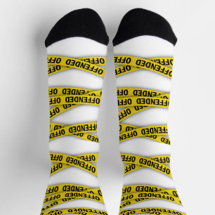 I am offended police tape do not cross socks