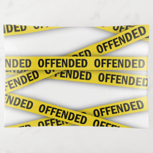 I am offended police tape do not cross trinket tray