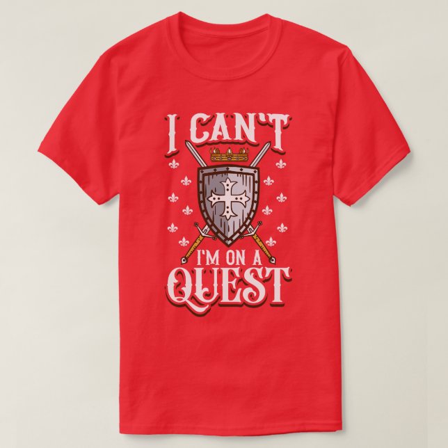 I am on a side quest Live Action Role Playing T-Shirt (Design Front)