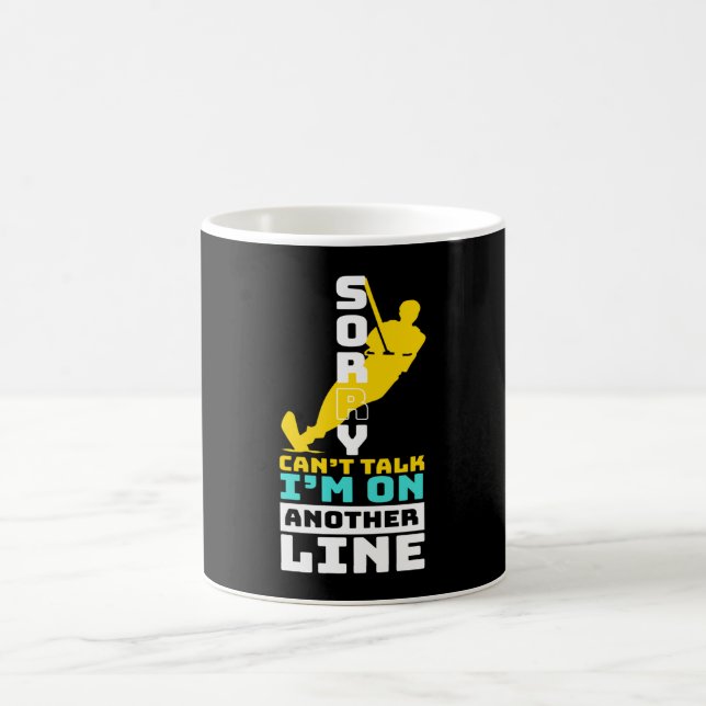 I Am On Another Line Waterskiing Coffee Mug (Center)