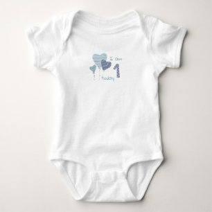 I am one today baby bodysuit