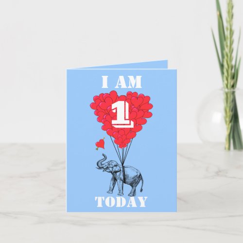 I am one today card