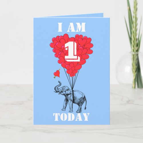 I am one today card