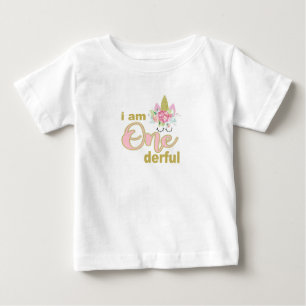 I am onederful kids birthday shirt
