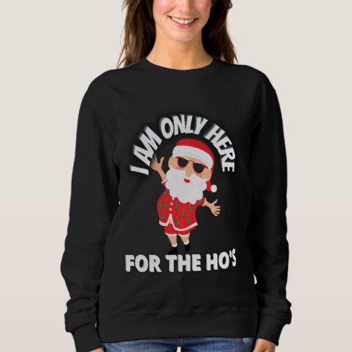 I Am Only Here For The Ho S Inappropriate Adults M Sweatshirt