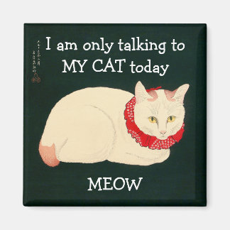 I am only talking to MY CAT today Magnet