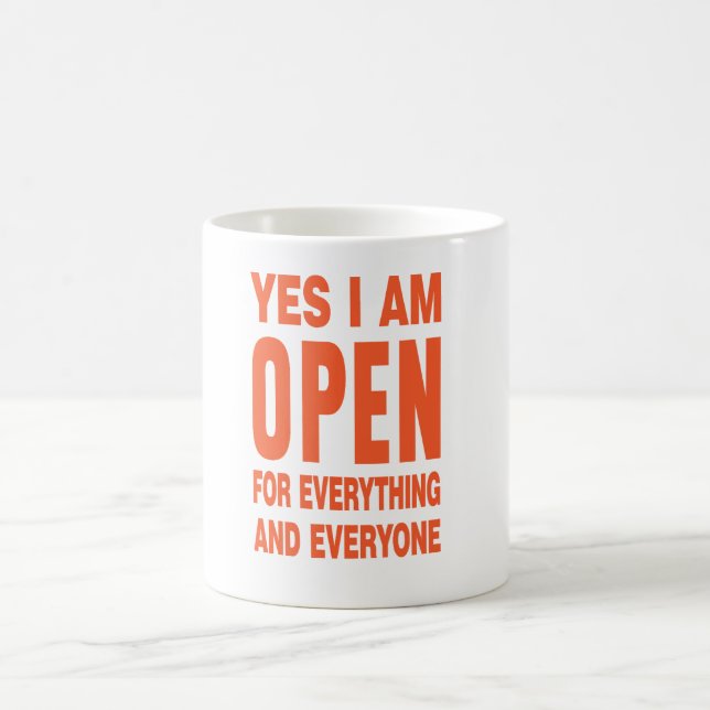I am open friendship tolerance empathy for all coffee mug (Center)