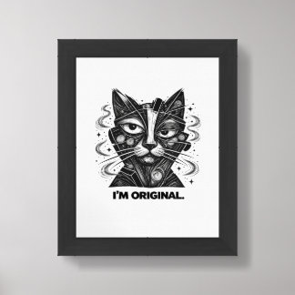 I Am Original Cat Wall Art Poster
