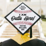 I Am Outta Here Baseball Player Funny Sports Quote Graduation Cap Topper