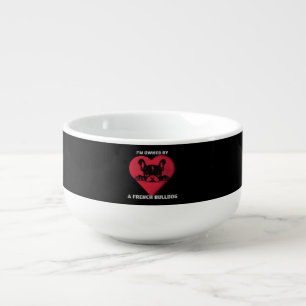 I am Owned by a French Bulldog Soup Mug