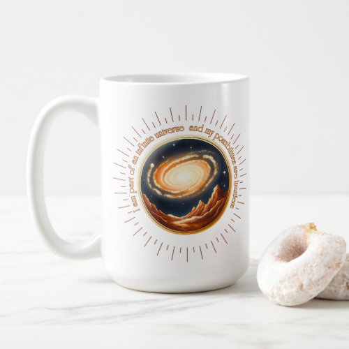 I am part of an infinite universe coffee mug