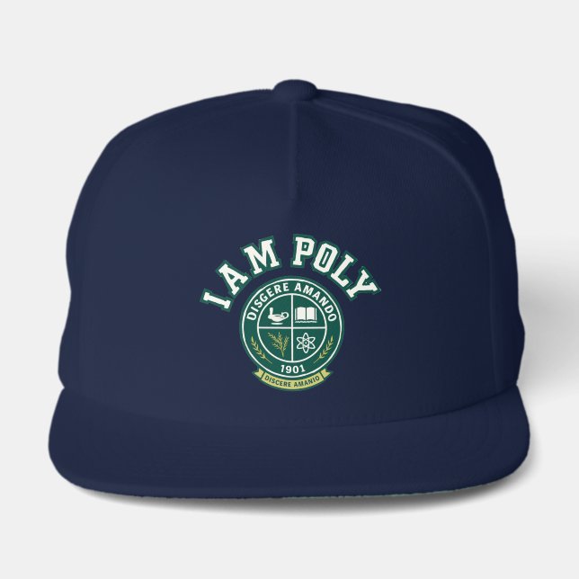 I AM POLY Classic 5 Panel Hat (Front)