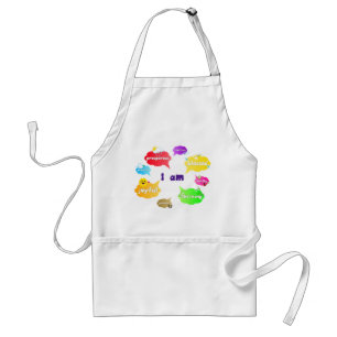 I Am Positive Affirmations Words Self Love Adult Apron