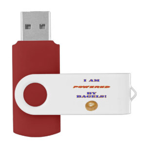 I am Powered by Bagels Flash Drive